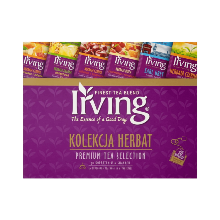 Kolekcja herbat Premium Tea Selection 30 kopertek w 6 smakach Irving .png
