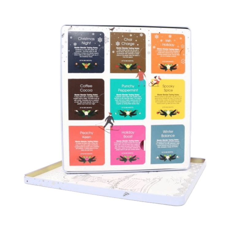Świąteczny zestaw herbat w metalowej puszce Premium Holiday Collection 72 szt biały English Tea Shop .png