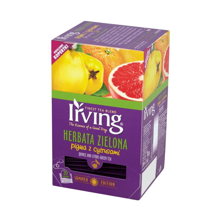 Herbata zielona pigwa z cytrusami ( 20 torebek) Irwing.png