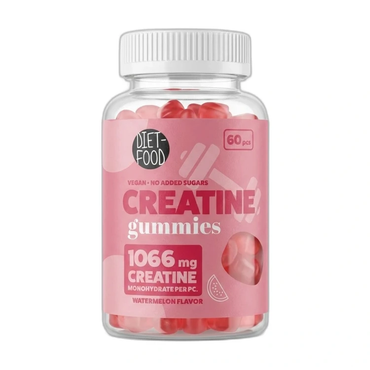 Żelki z kreatyną monohydrat kreatyny 60 szt. 210 g Diet-Food — zdjęcie 4