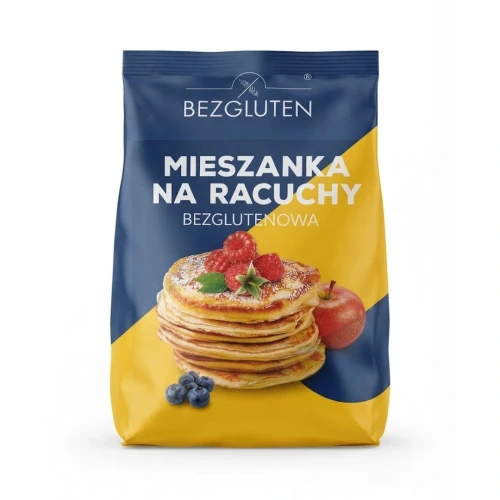 Mieszanka na racuchy bezglutenowa 300 g BEZGLUTEN — opakowanie, zdjęcie studyjne