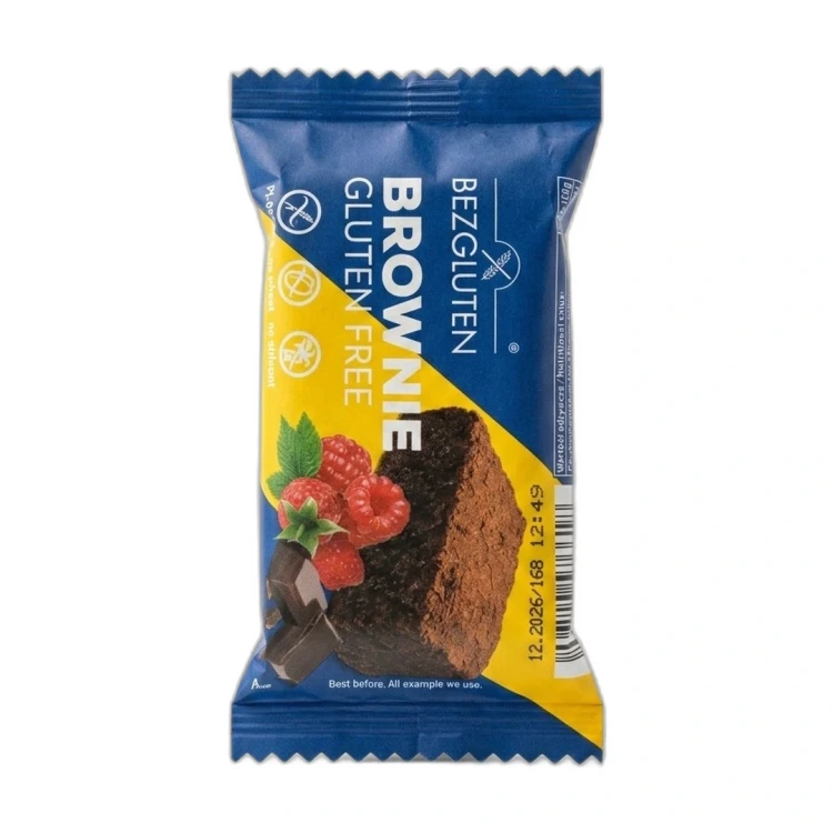 Brownie 50 g BEZGLUTEN — opakowanie na białym tle