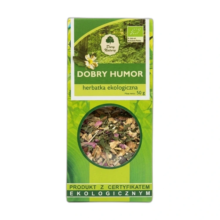 DOBRY HUMOR 50 g Podlaski Ogród Ziołowy — opakowanie na białym tle