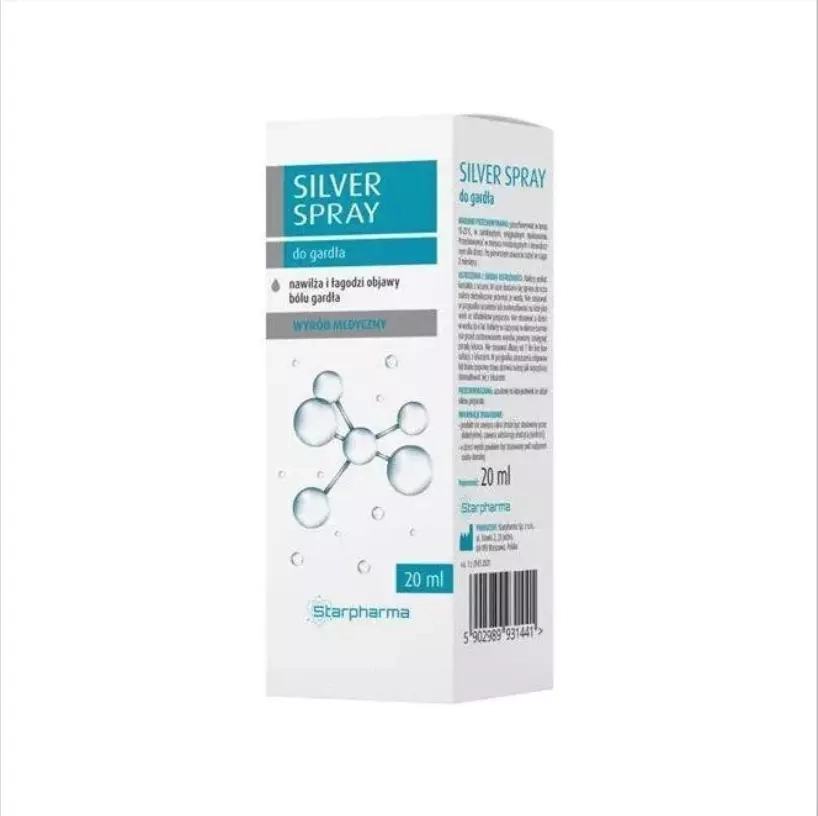 Silver spray do gardła 20 ml Starpharma