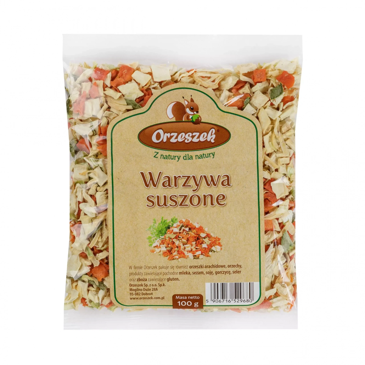 Warzywa suszone Orzeszek - 100 g