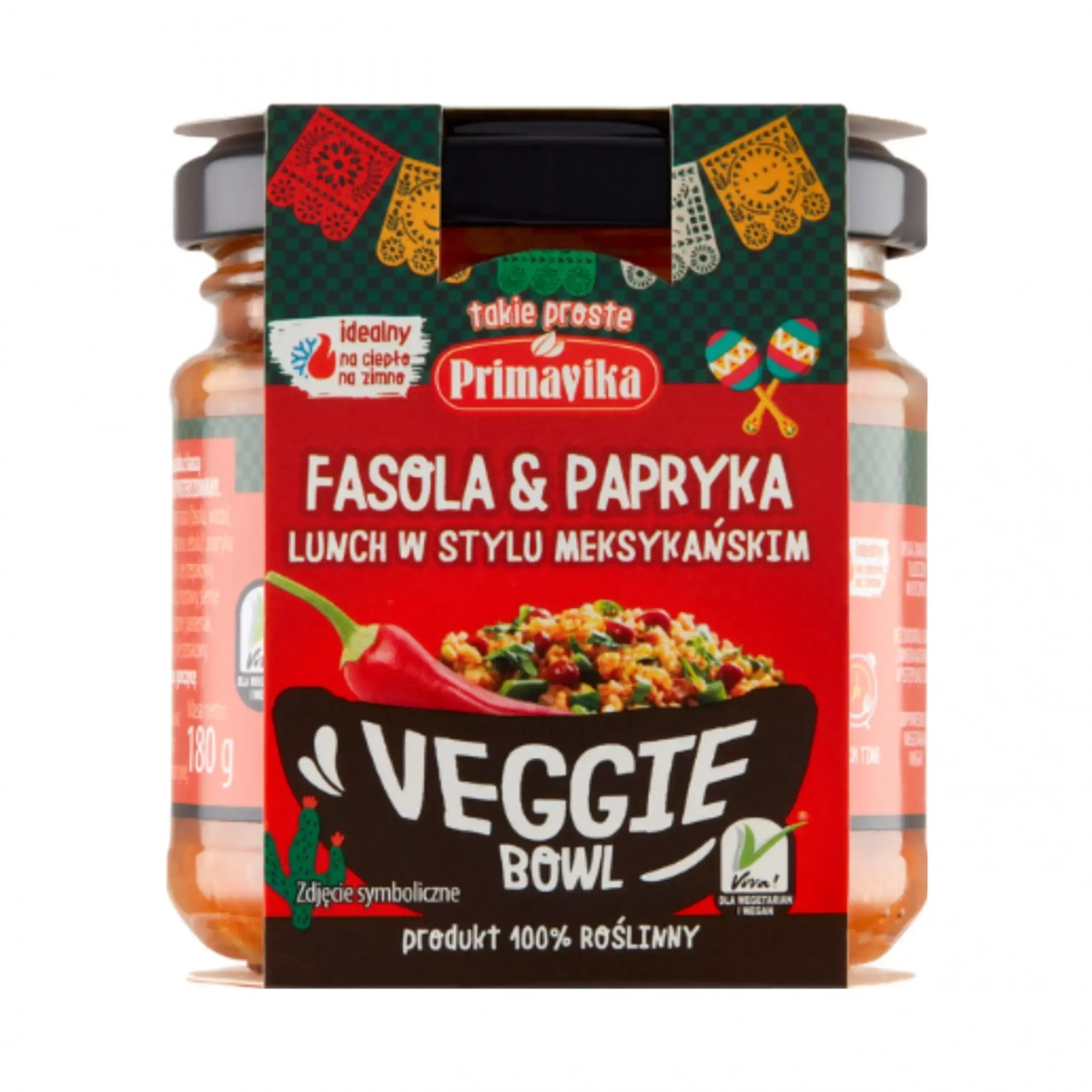 Veggie Bowl - fasola i papryka 180g Primavika