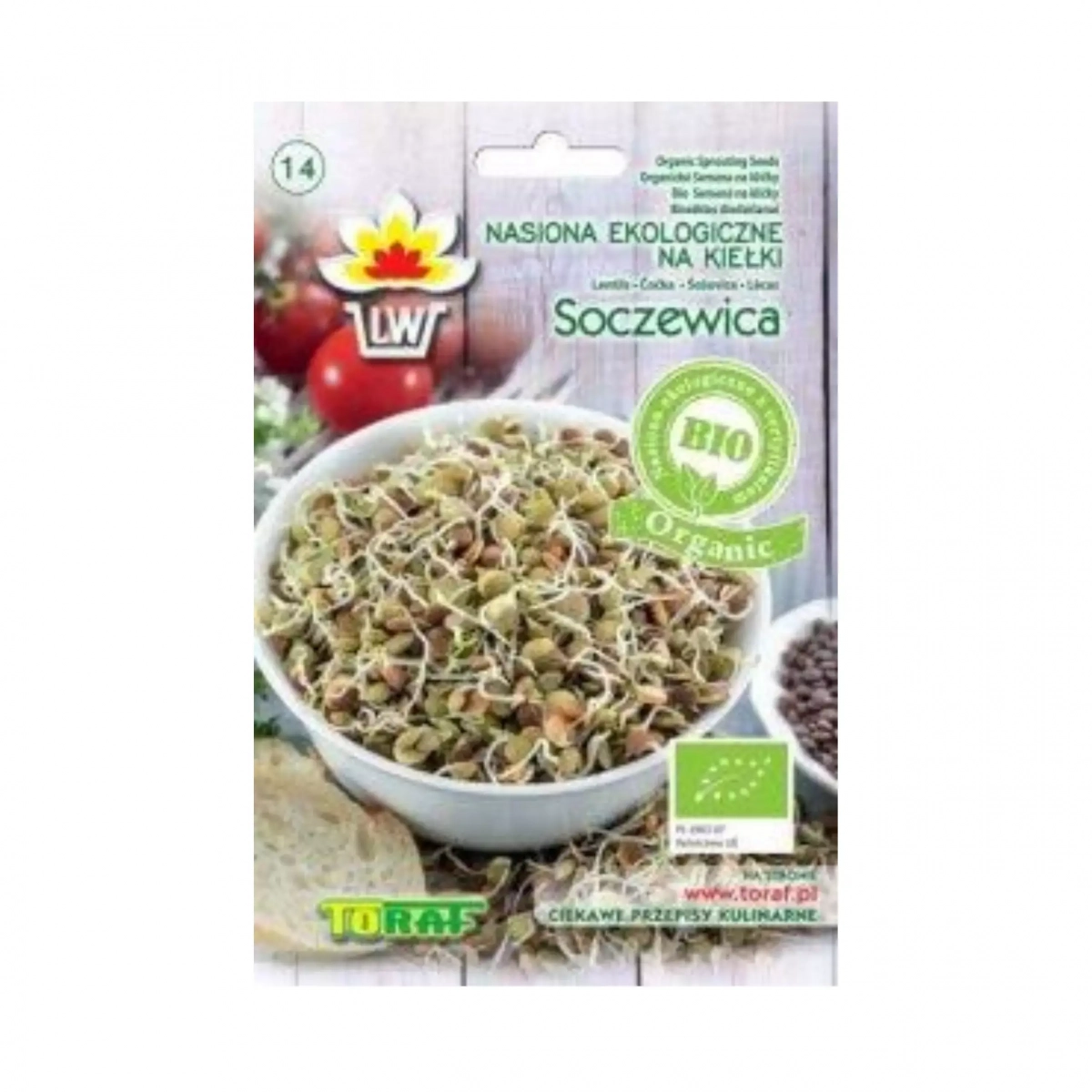 Kiełki BIO Organic - Soczewica 30 g Toraf