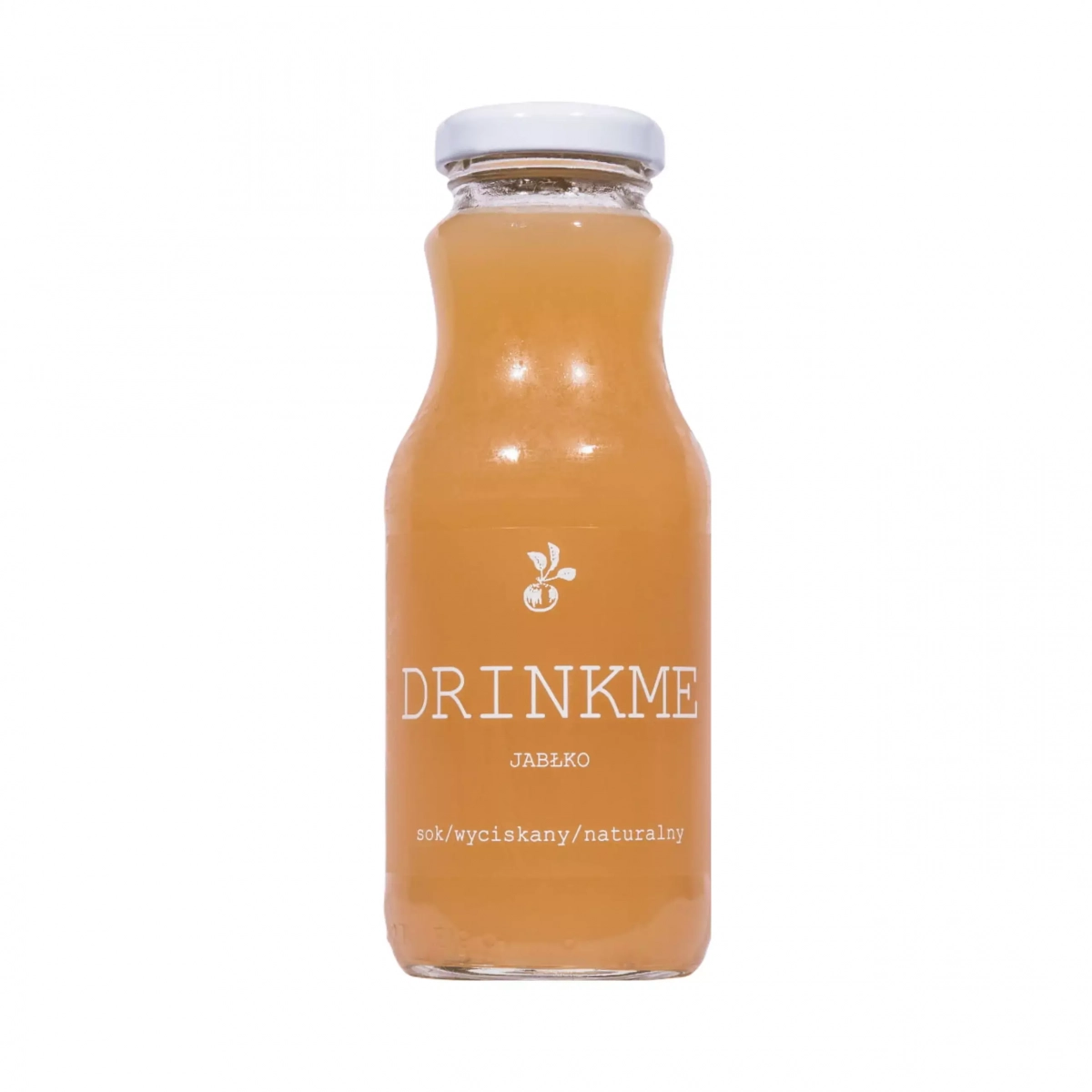 12 x Naturalny jabłkowy sok wyciskany DRINKME 250 ml Sadvit