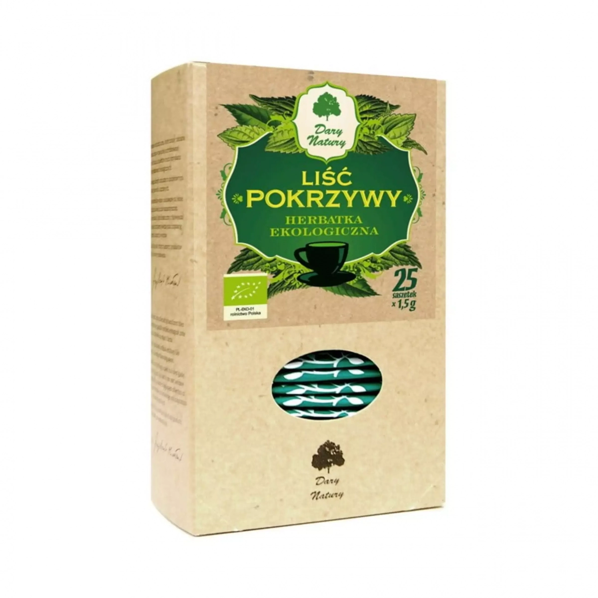 Pokrzywa liść EKO 25x1.5g Dary Natury