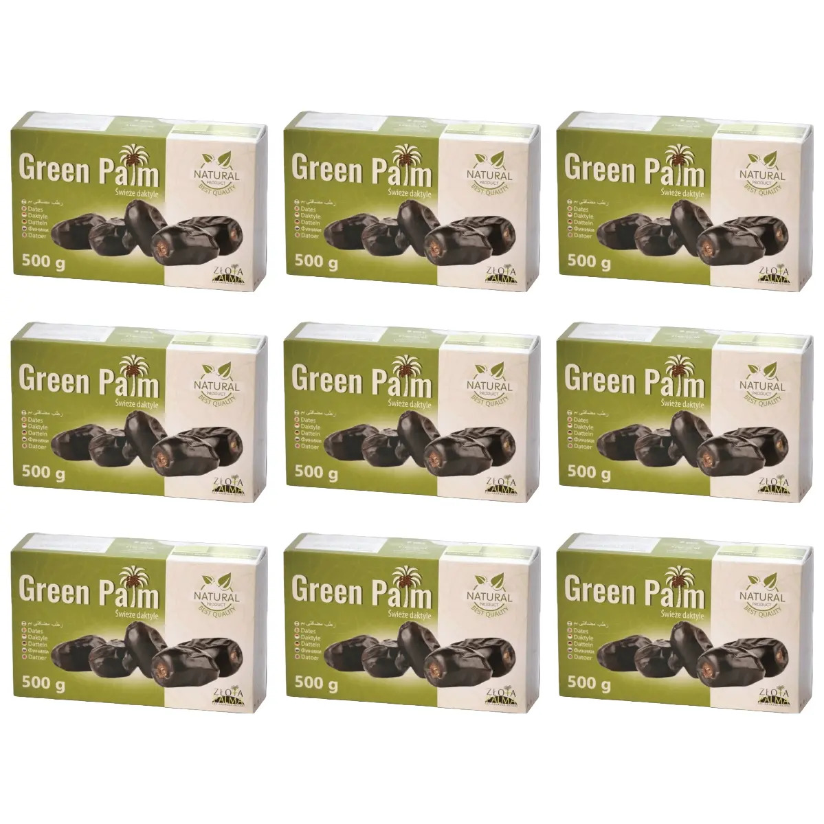 9 x Daktyle Świeże Green Palm