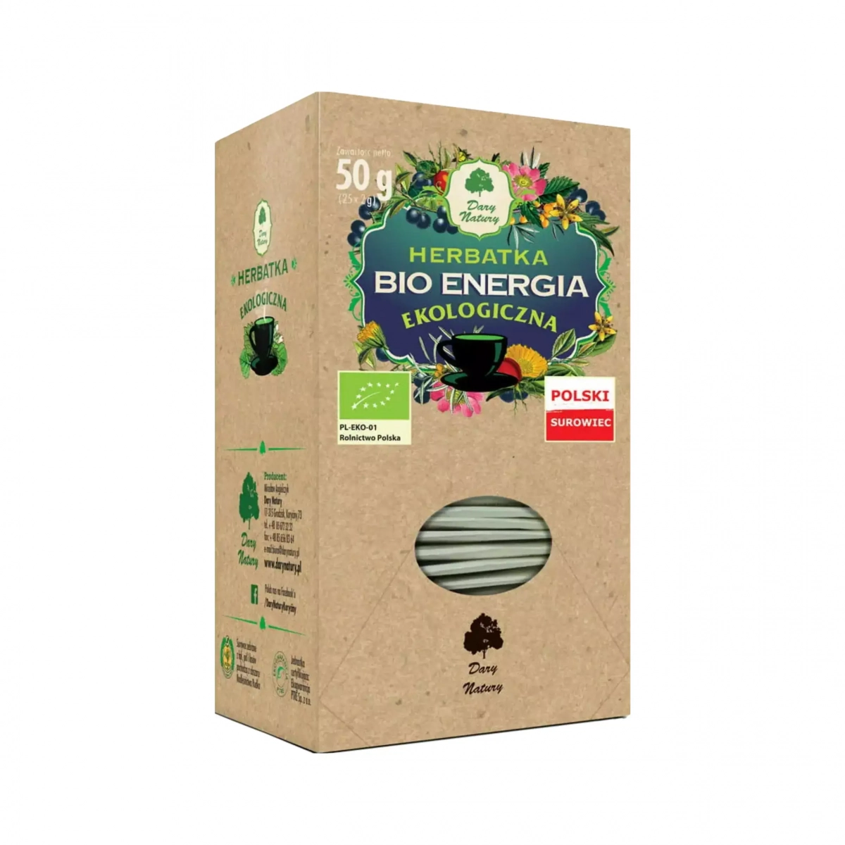 Ekologiczna herbatka Bio Energia 25x2 g Dary Natury