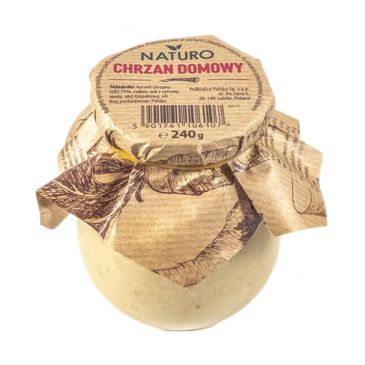 Chrzan domowy 240g Naturo