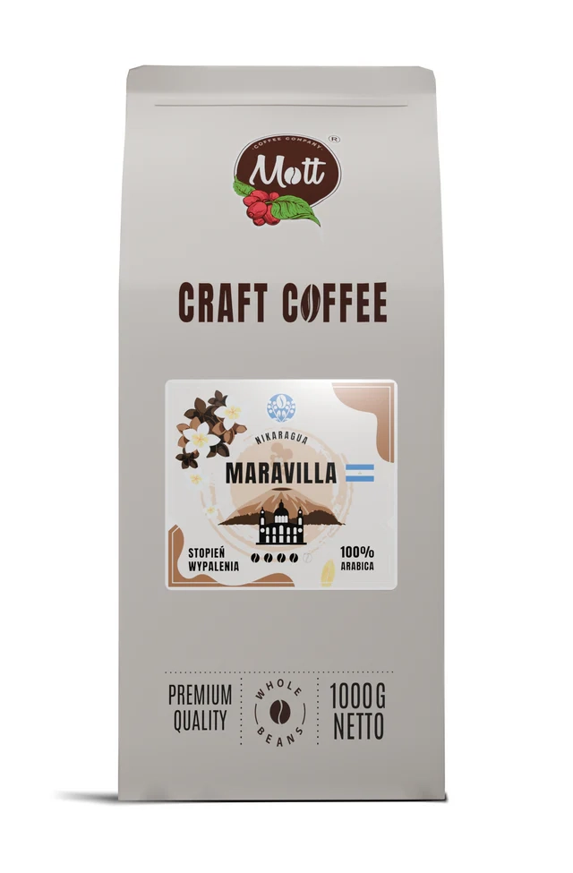 Kawa ziarnista 100% Arabica Craft Coffee Maravilla Nikaragua 1000g 1kg Mott