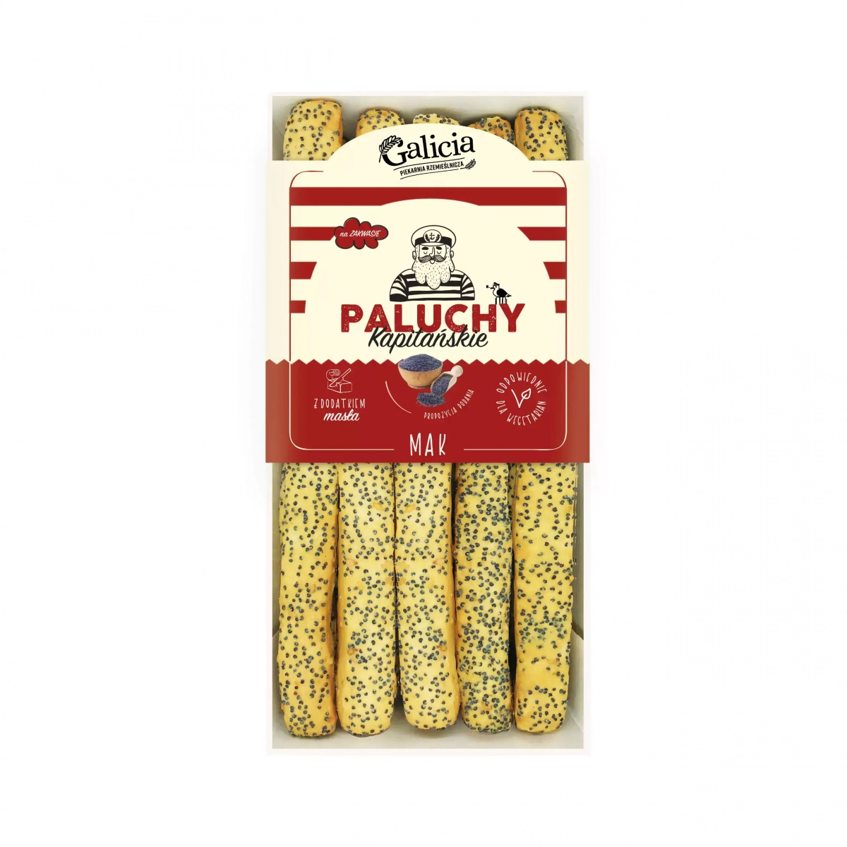 Paluchy kapitańskie z makiem 130 g Galicia