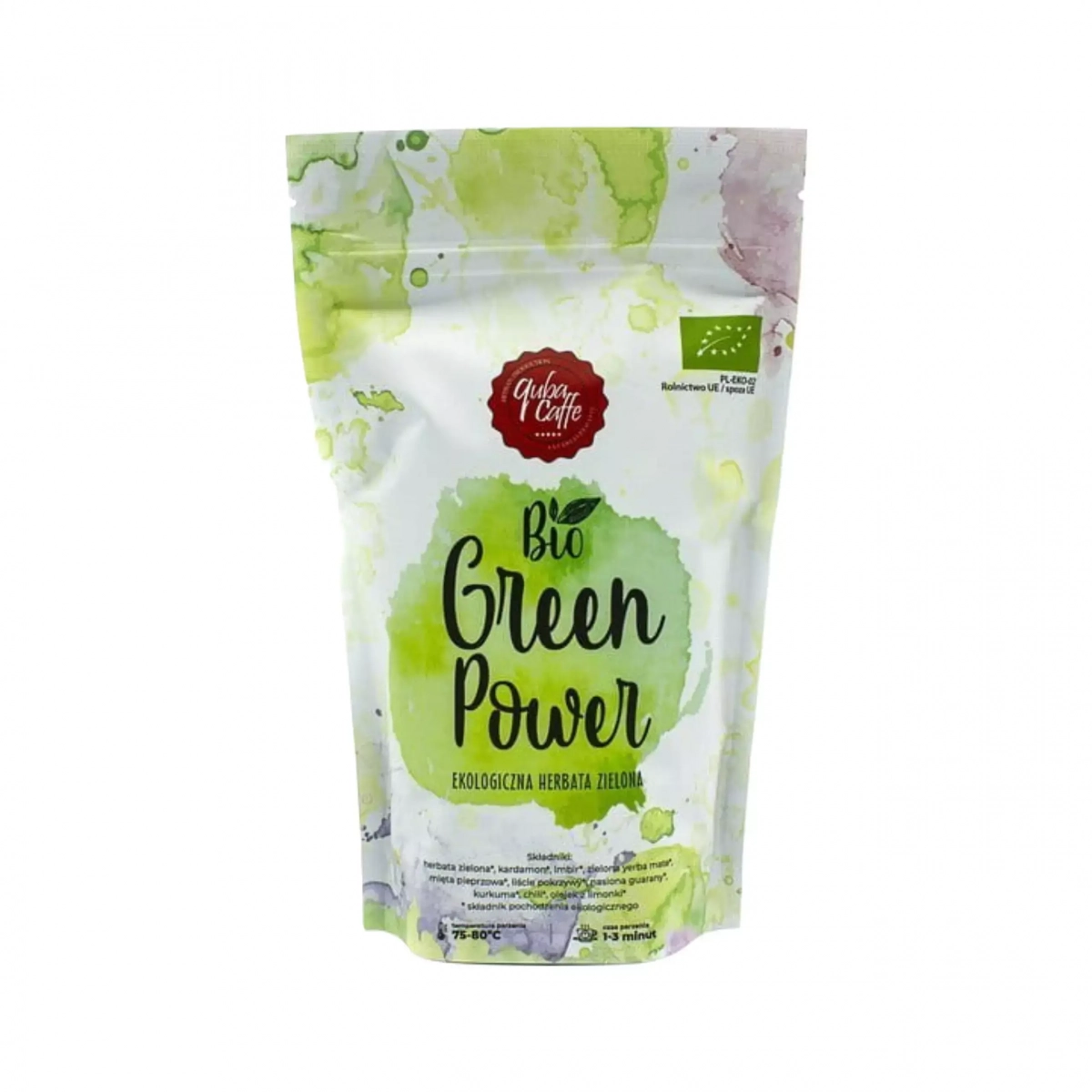 Ekologiczna herbata zielona z dodatkami Green Power 100g Quba Caffe