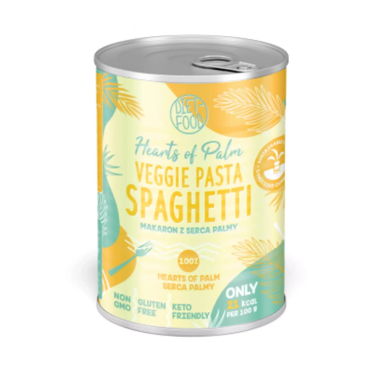 Keto makaron Spaghetti z Serca Palmy 400 g - lepszy niż Konjac Diet Food