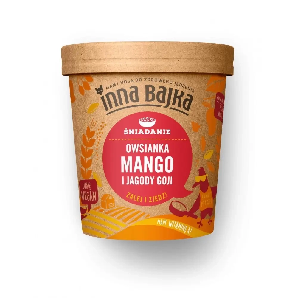 Owsianka mango i jagody goji 70g Inna Bajka