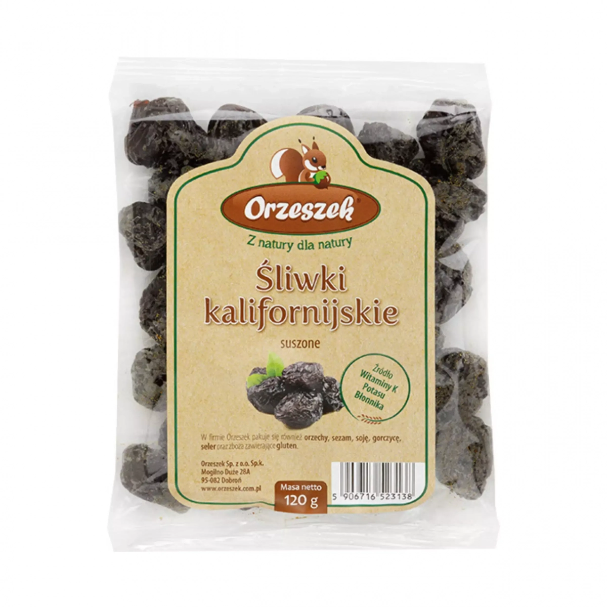 Śliwki suszone Orzeszek - 120 g