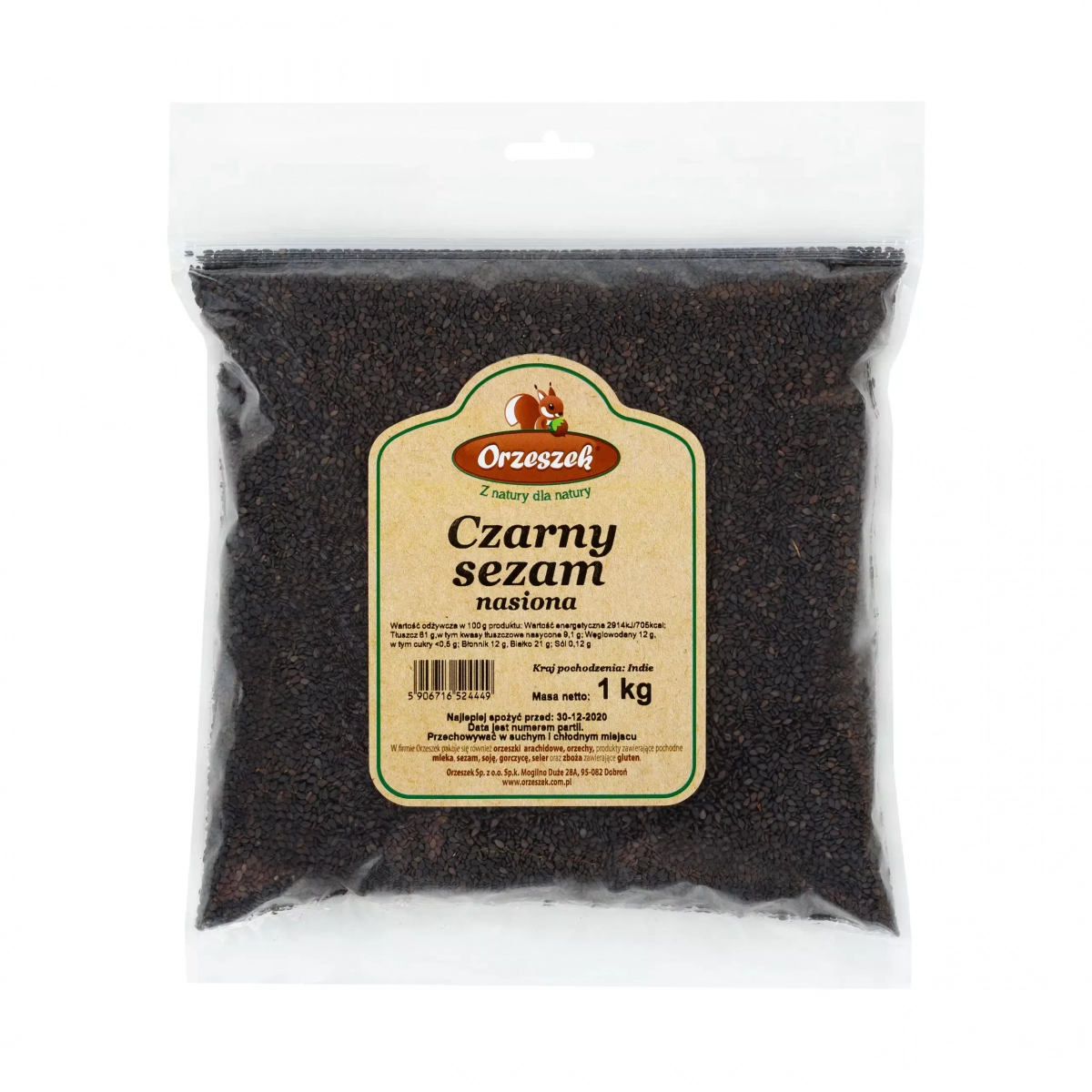 Czarny sezam - nasiona Orzeszek - 120 g