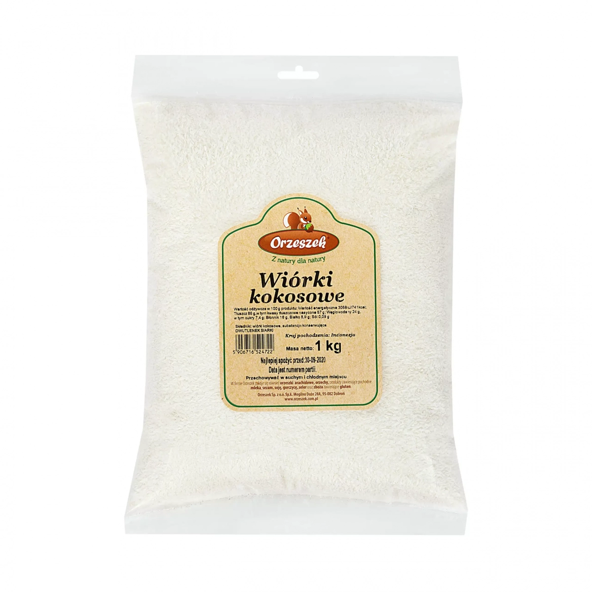Wiórki kokosowe Orzeszek - 1 kg