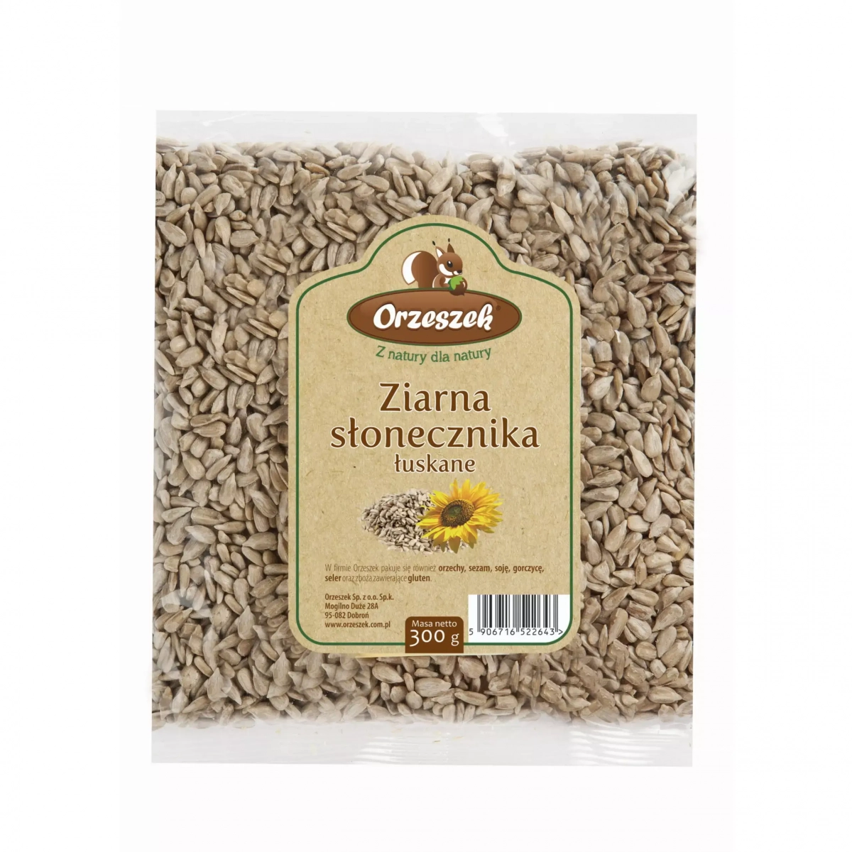 Ziarna słonecznika łuskane Orzeszek - 300 g