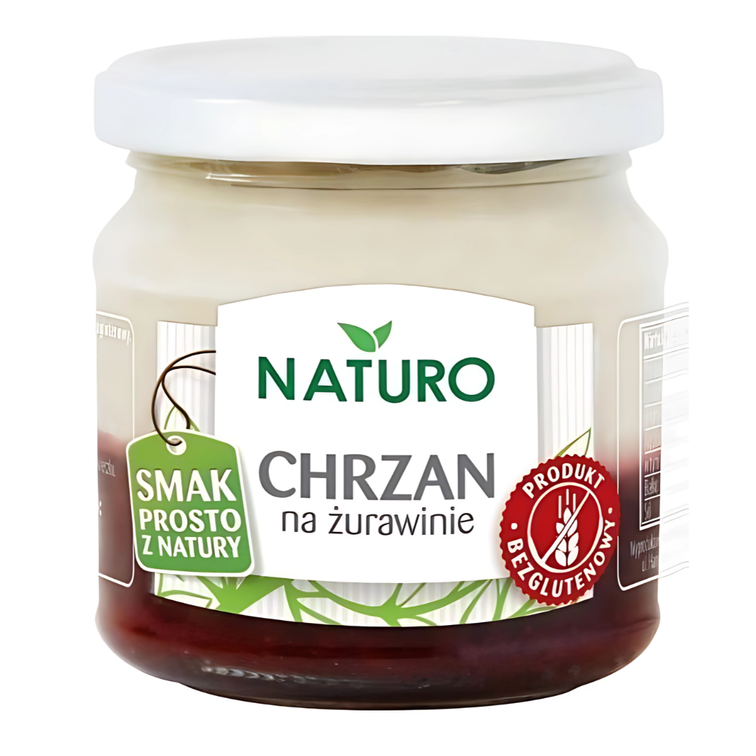 Chrzan na żurawinie 190 g Naturo