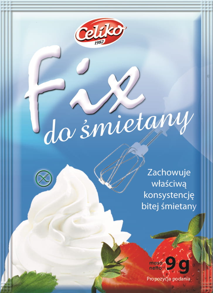 Bezglutenowy fix do śmietany 9g Celiko