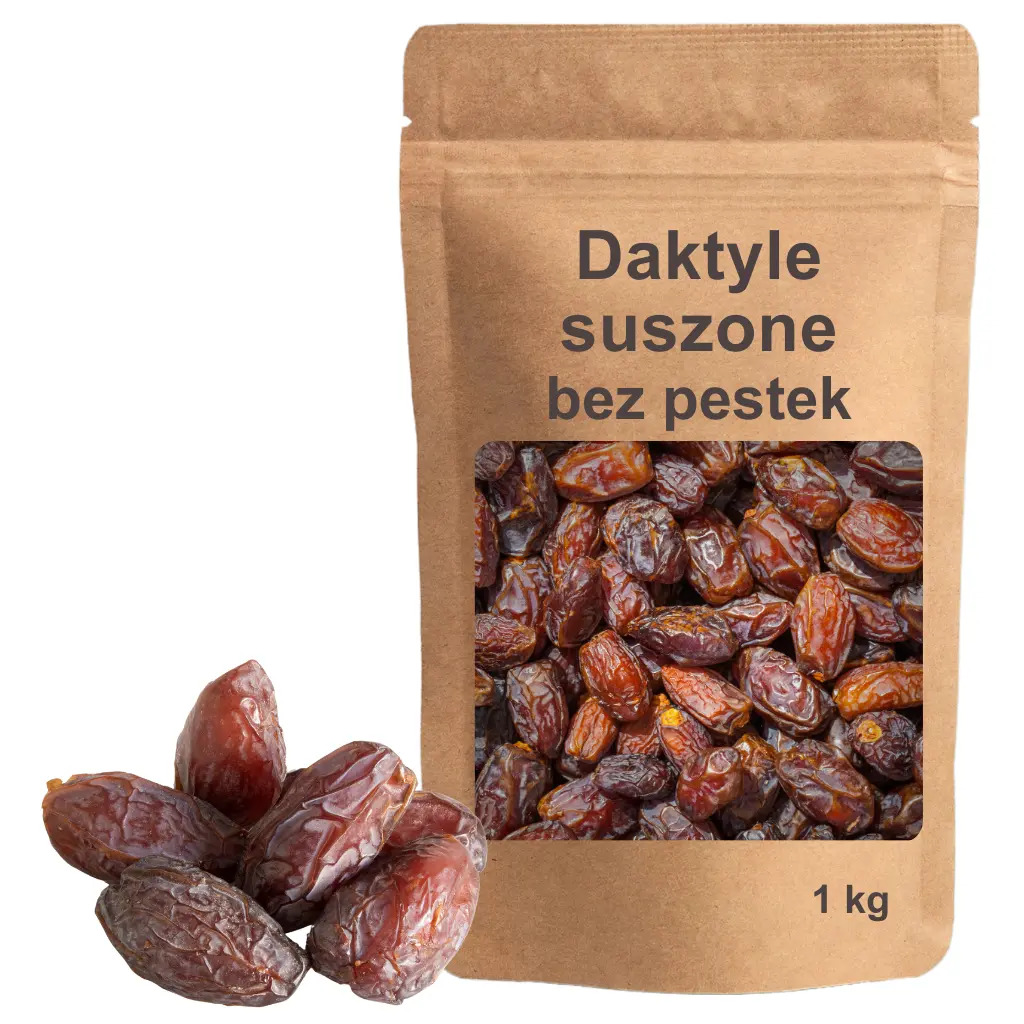 Daktyle suszone bez pestek 1 kg