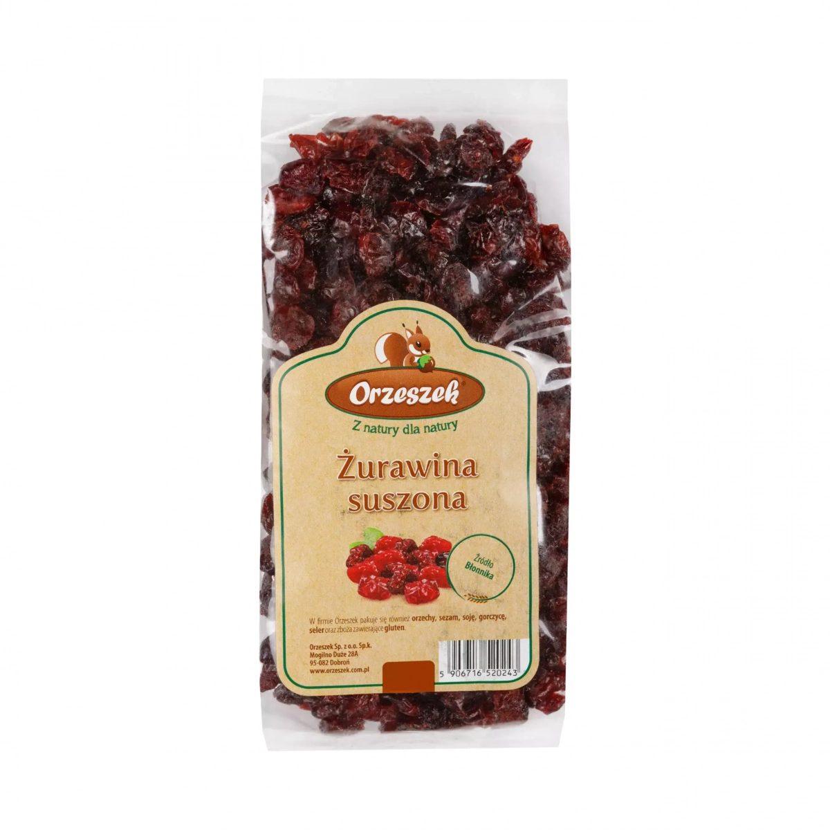 Żurawina suszona Orzeszek - 1 kg