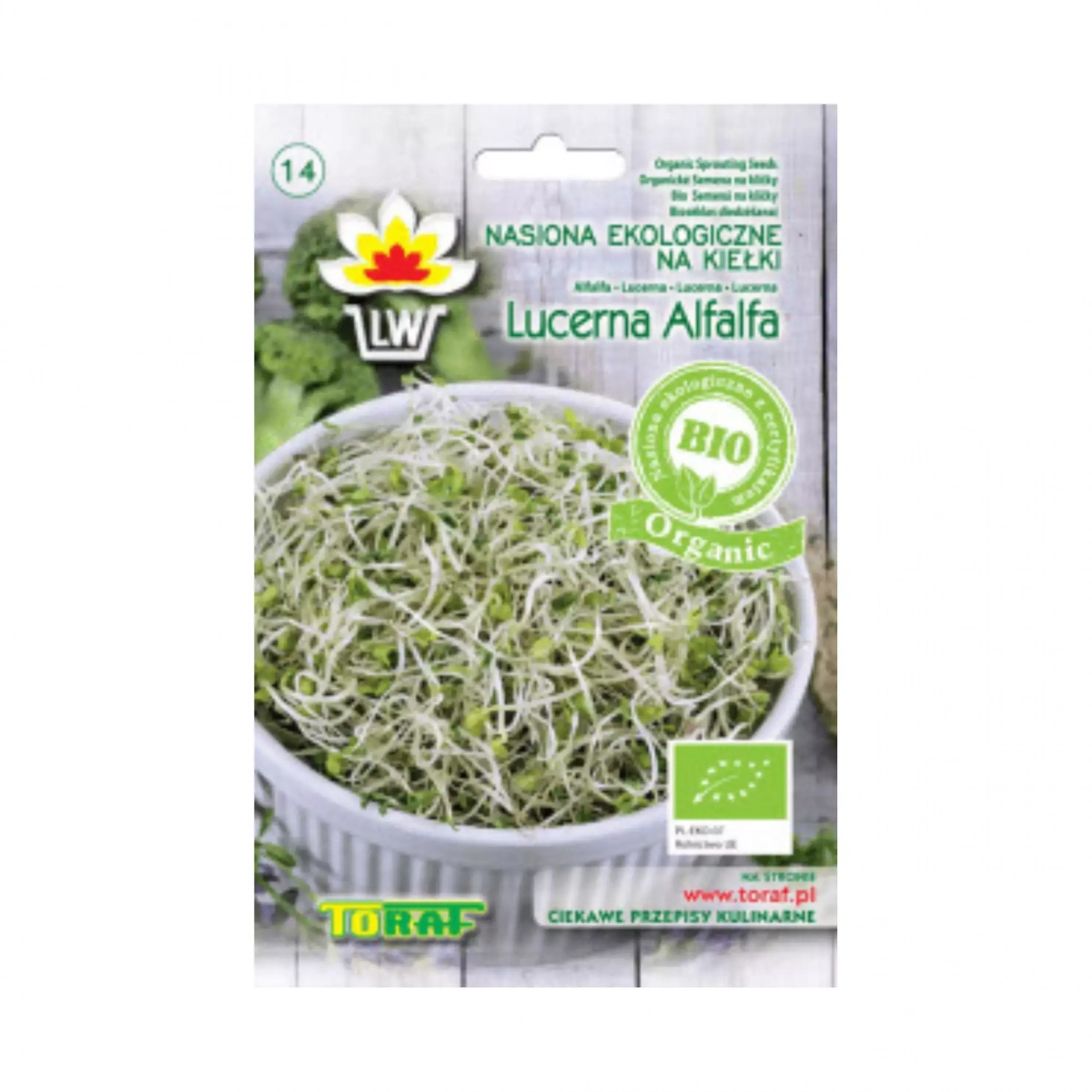 Kiełki BIO Organic - Lucerna 20 g Toraf