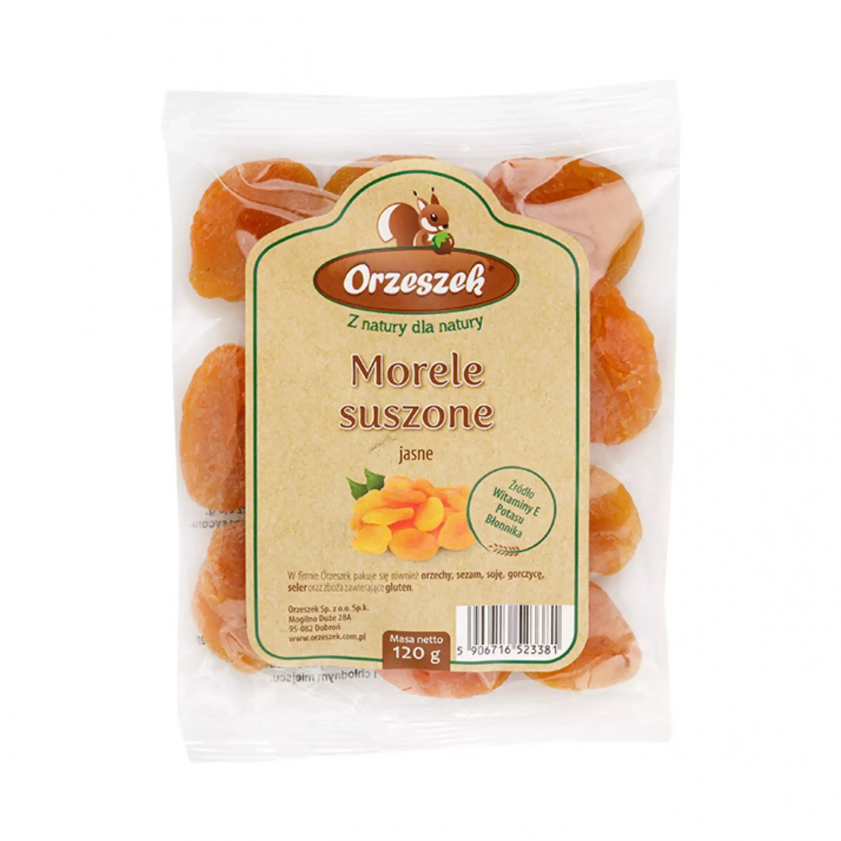 Morele suszone Orzeszek - 120 g