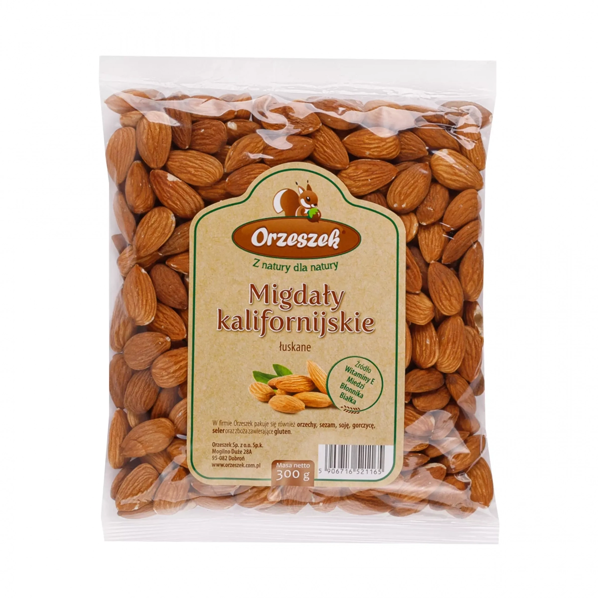 Migdały kalifornijskie Orzeszek - 500 g