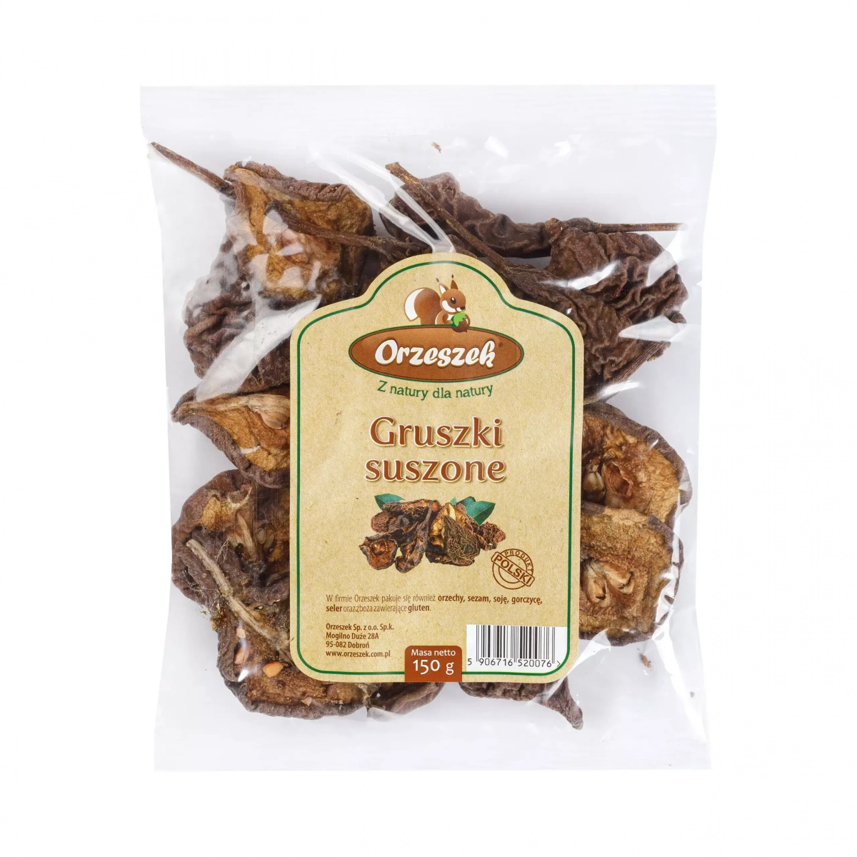 Gruszki suszone polskie Orzeszek - 1 kg