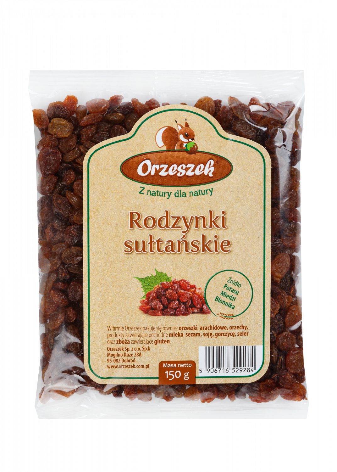 Rodzynki sułtańskie Orzeszek - 80 g