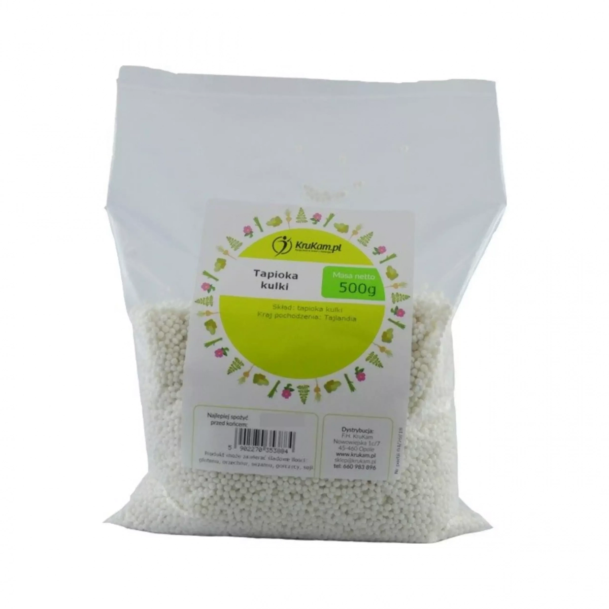 Tapioka kulki 500g Krukam