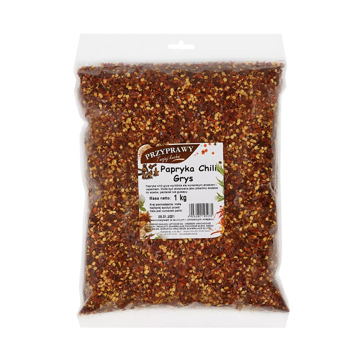 Papryka chili grys Przyprawy Twojej kuchni - 20 g