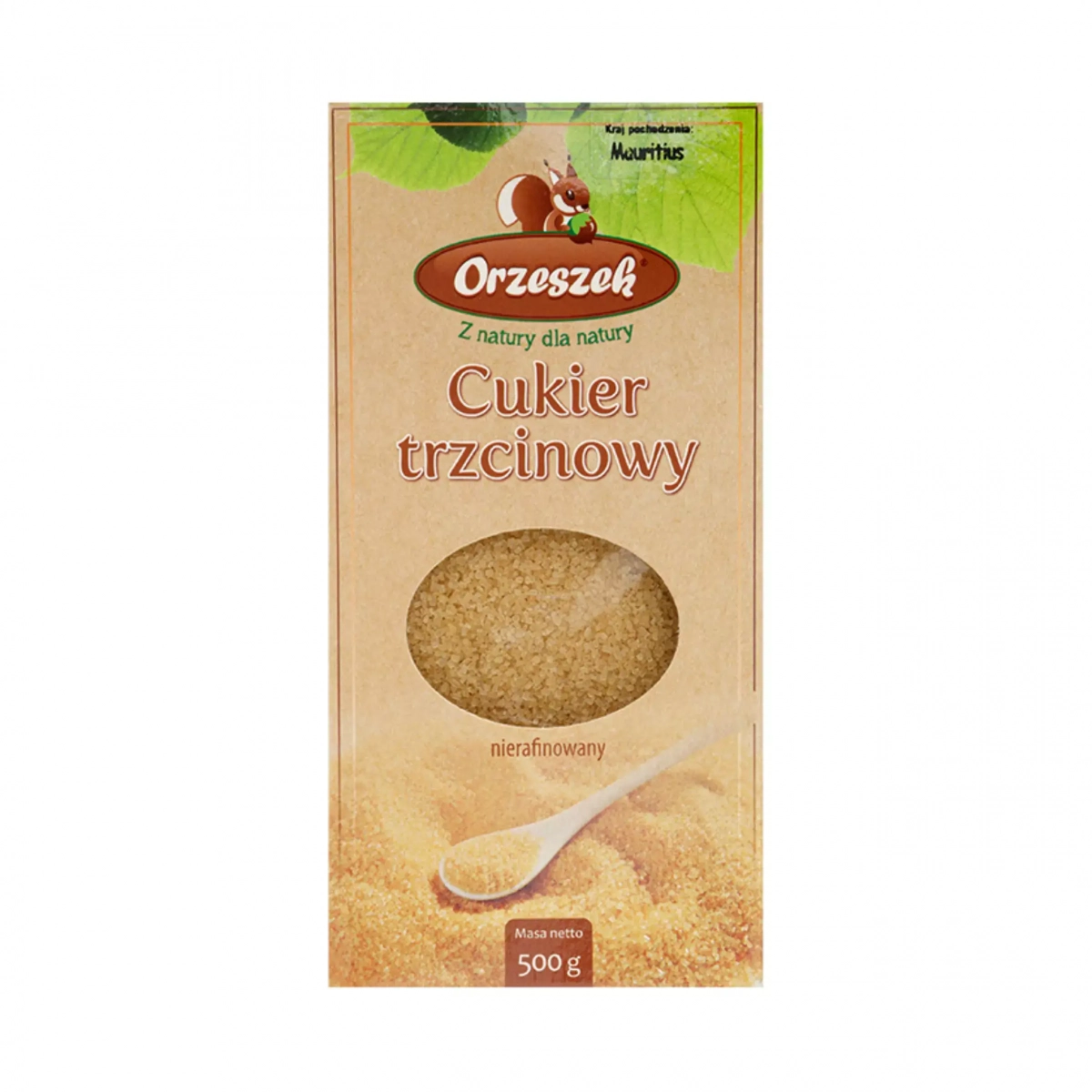 Cukier trzcinowy Orzeszek - 500 g