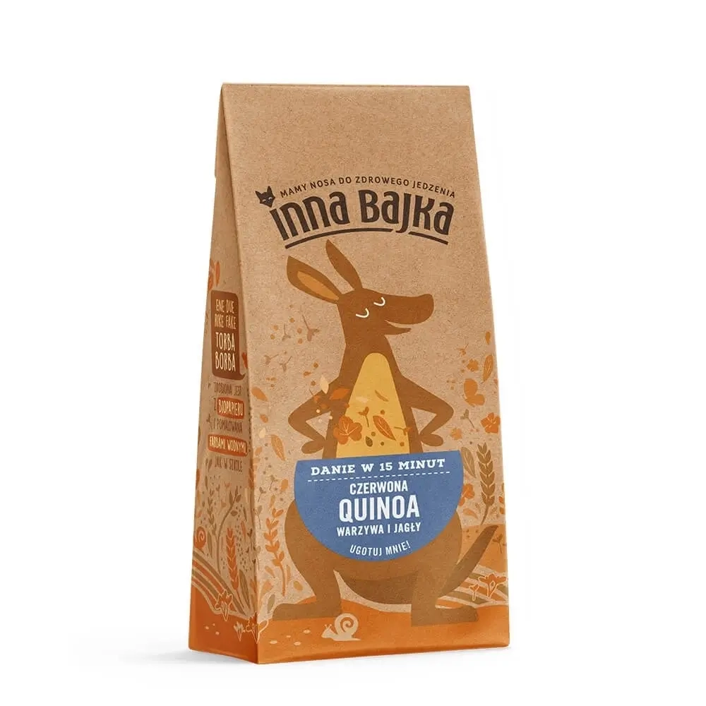 Quinoa czerwona warzywa i jagły 200g Inna Bajka