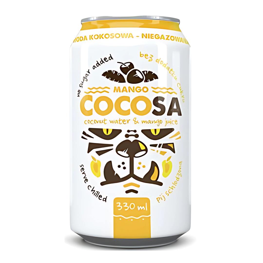 Woda Kokosowa 100% naturalna mango 330 ml Diet Food