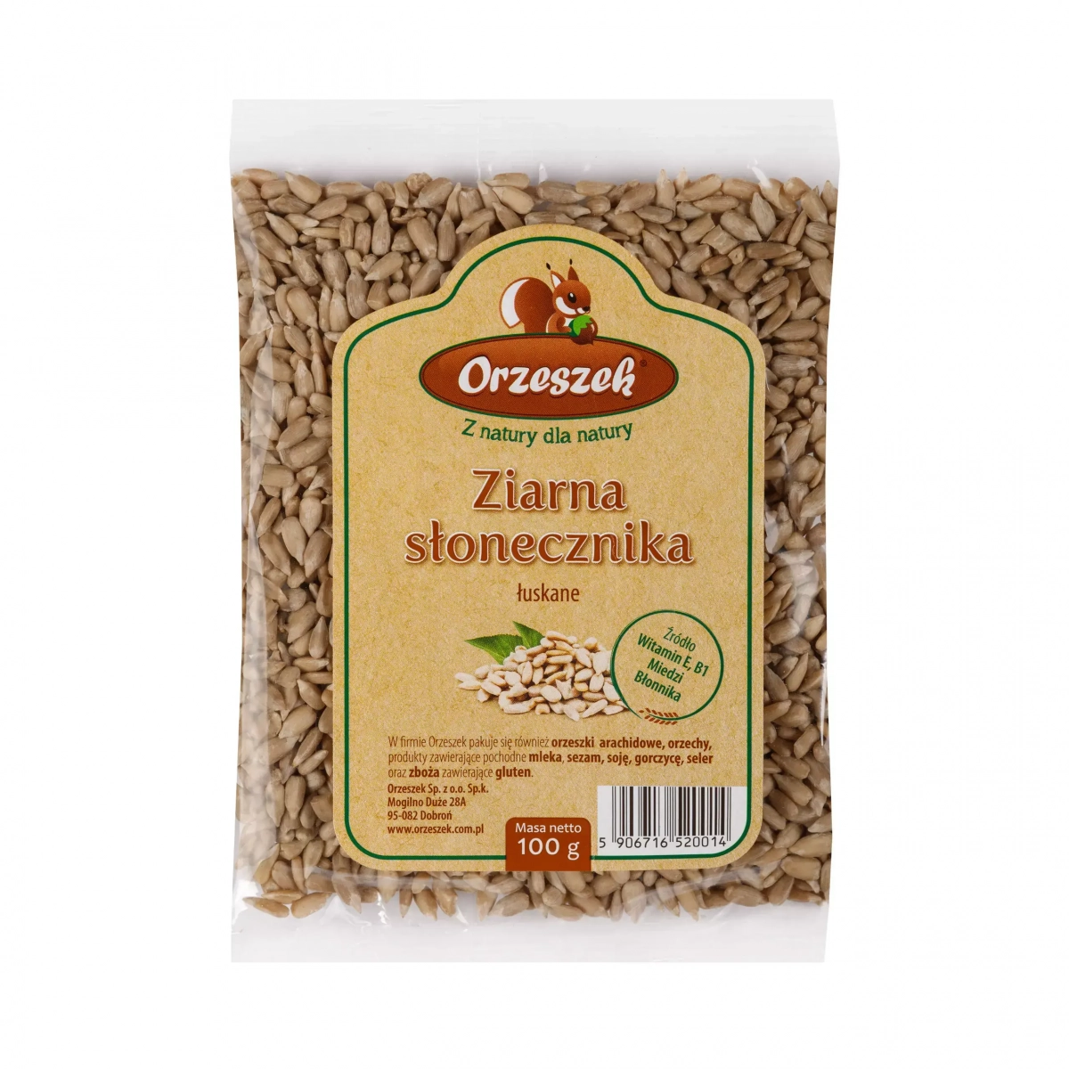 Ziarna słonecznika łuskane Orzeszek - 300 g