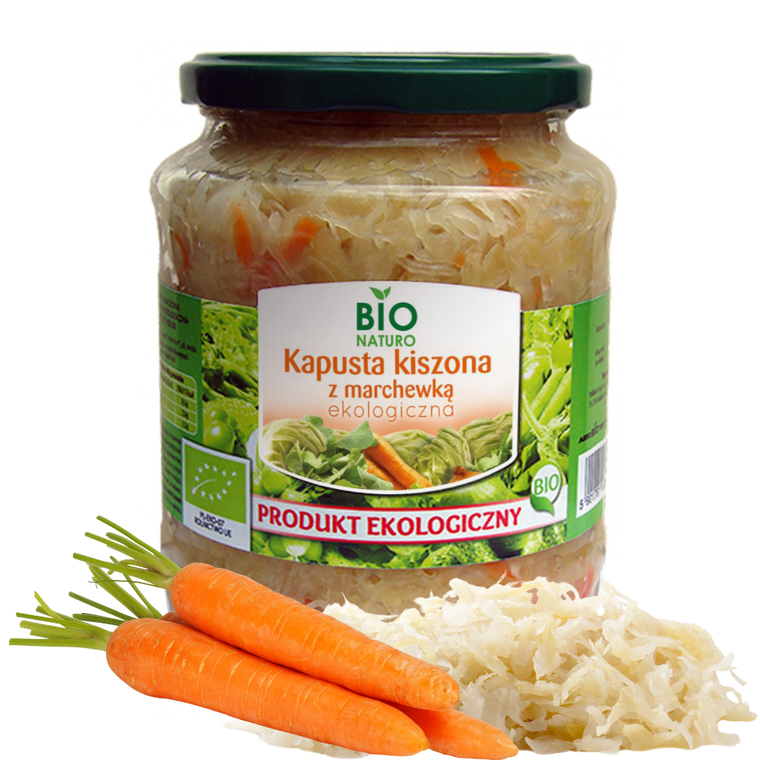 Kapusta kiszona z marchewką ekologiczna 680g Bio Naturo