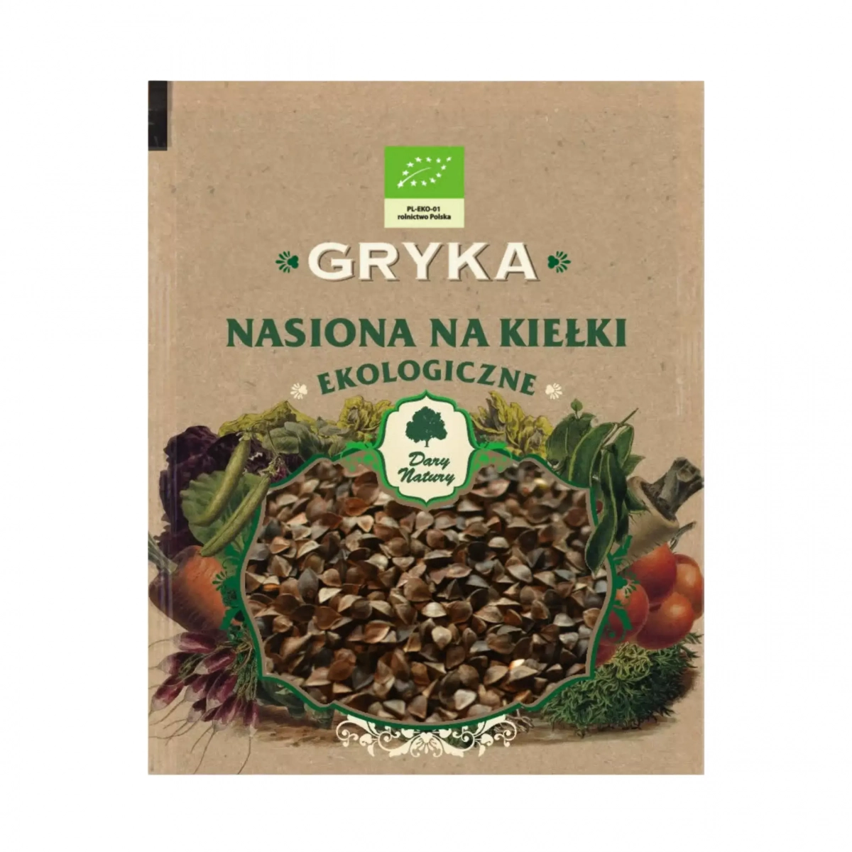 Nasiona na kiełki GRYKA EKO 50g Dary Natury