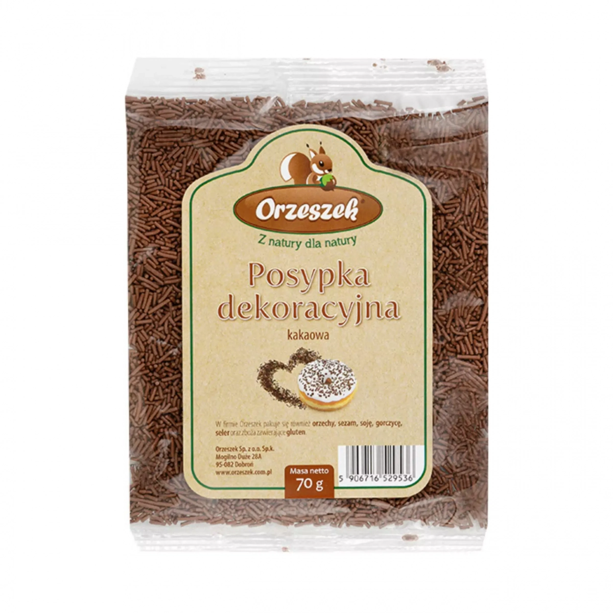 Posypka kakaowa Orzeszek - 70 g