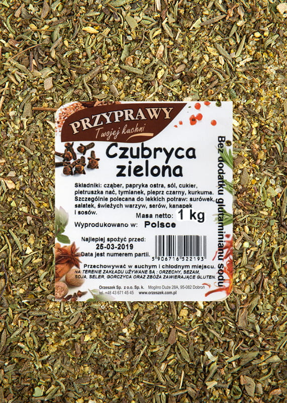 Czubryca zielona Przyprawy Twojej kuchni - 1 kg