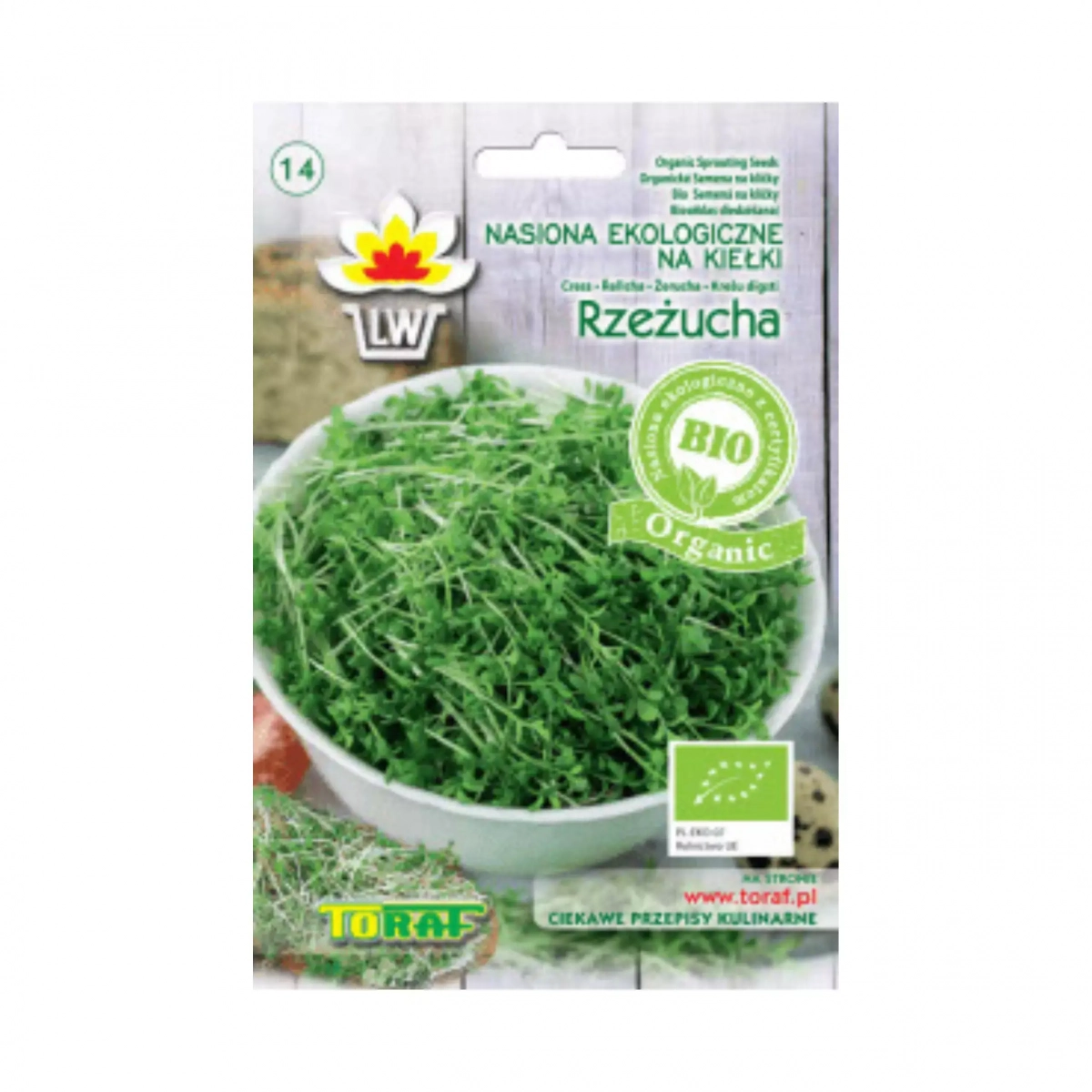 Kiełki BIO Organic - Rzeżucha 20 g Toraf