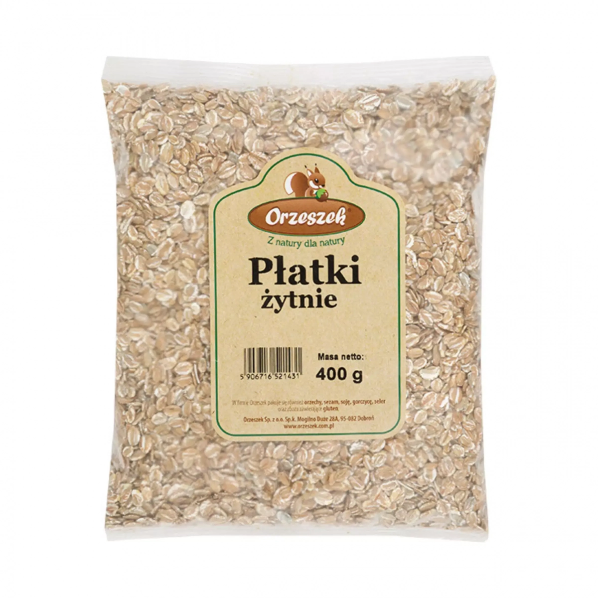 Płatki żytnie Orzeszek - 400 g