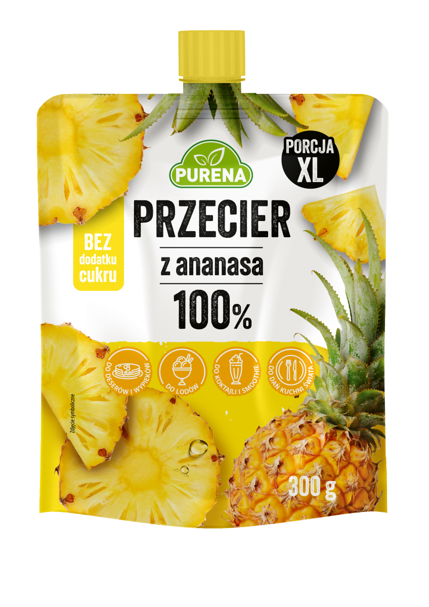 Przecier ananasowy 100% 300 g Purena