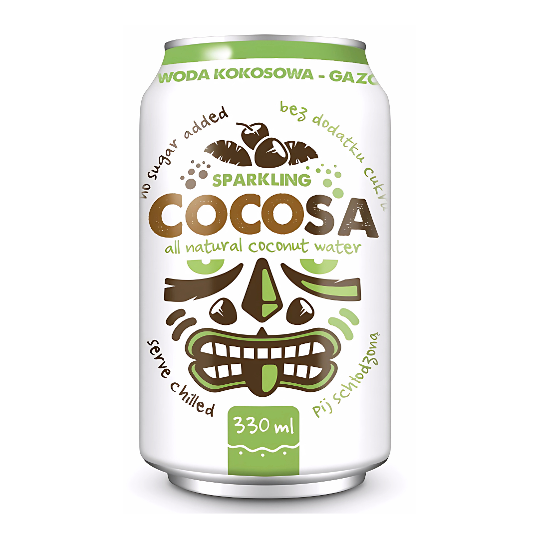 Woda Kokosowa 100% naturalna gazowana 330 ml Diet Food