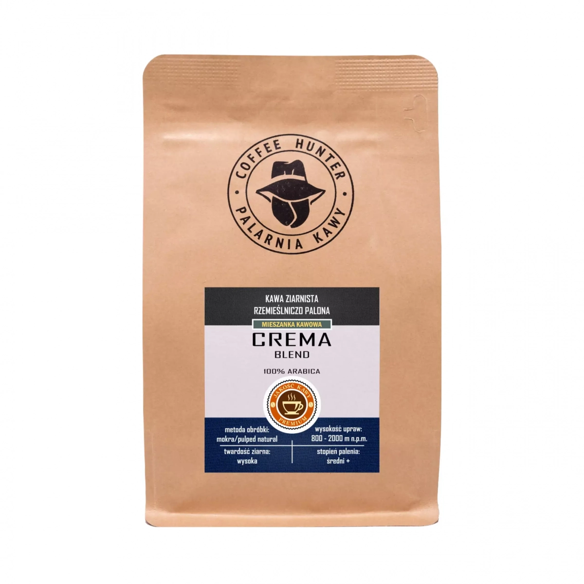 Kawa ziarnista CREMA BLEND 100 % ARABICA Coffe Hunter - 1 kg