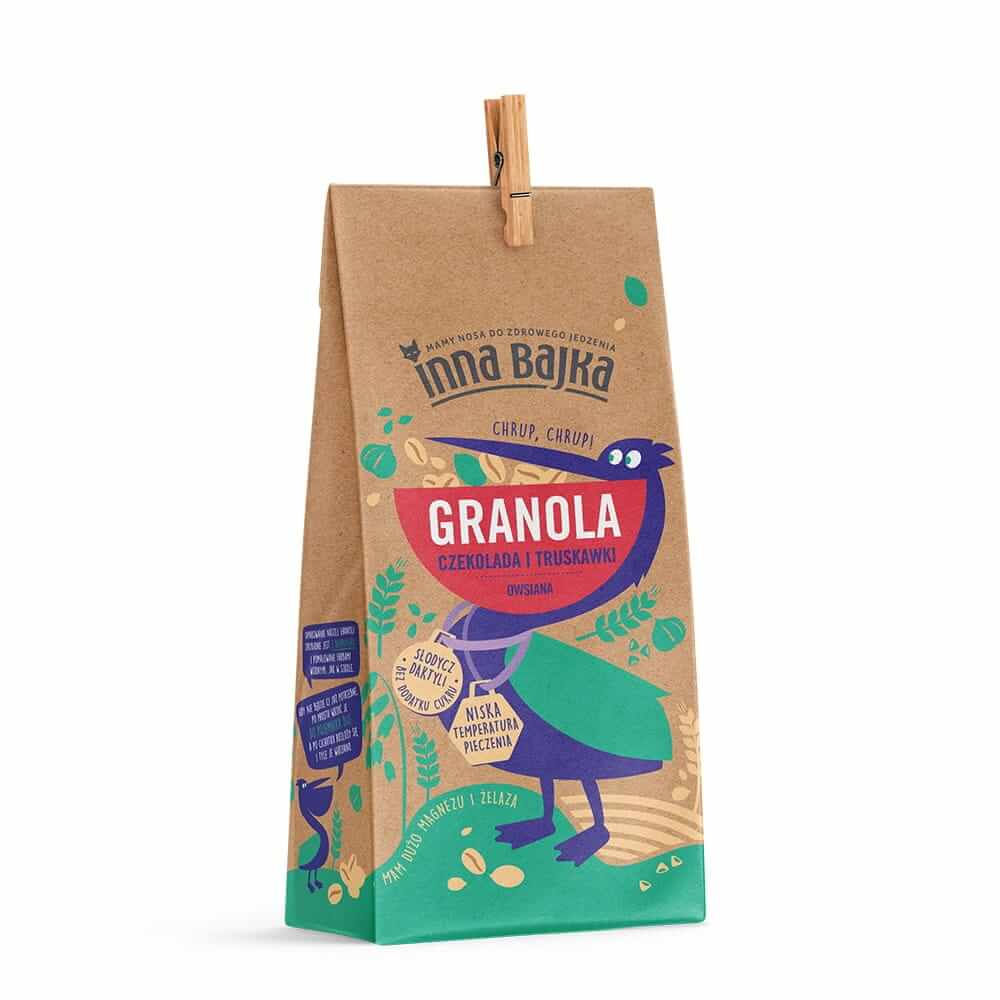 Granola czekolada i truskawki Inna Bajka - 65 g